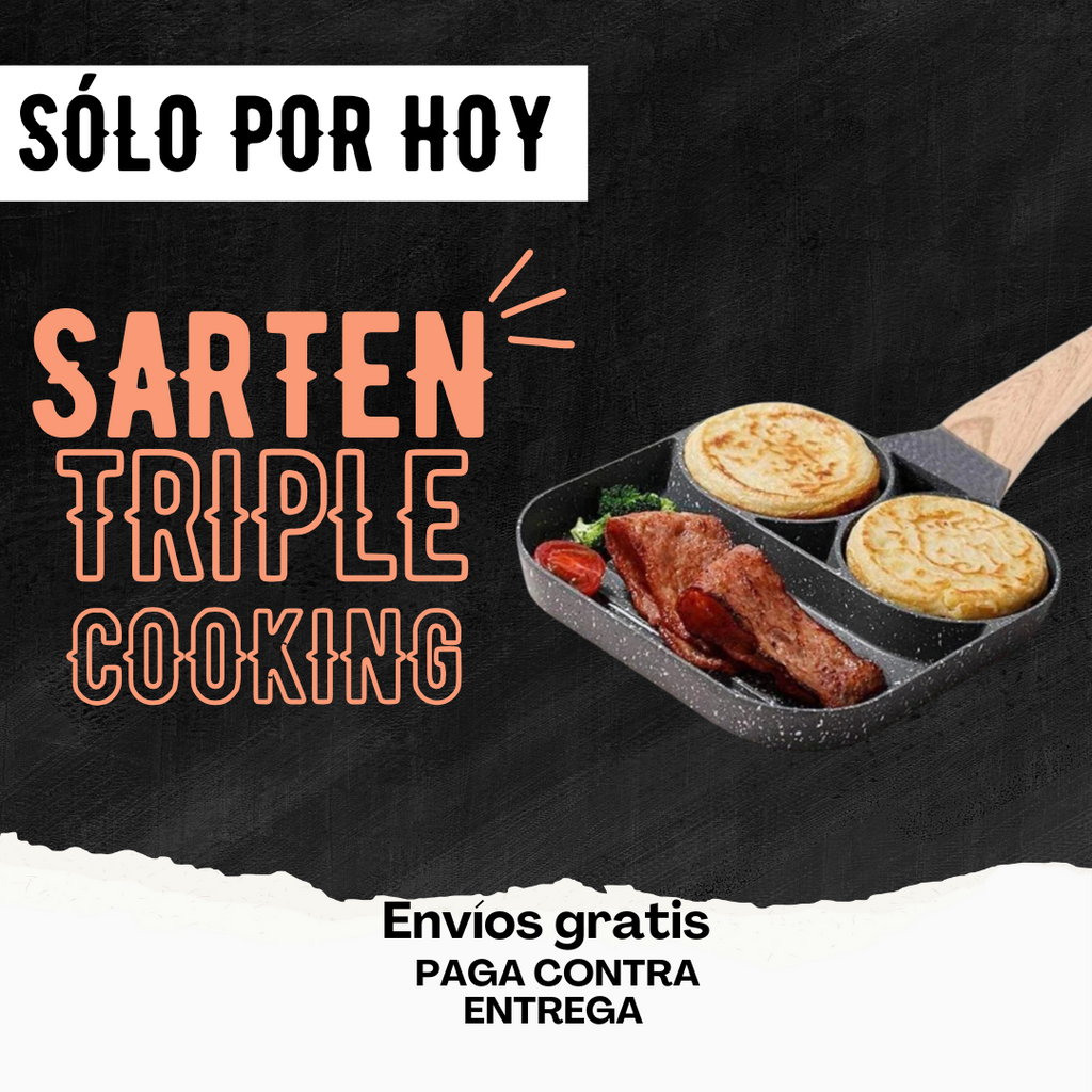 SARTEN 3 PUESTOS TRIPLE COOKING